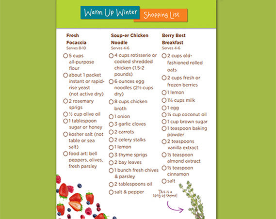 Warm Up Winter Shopping List