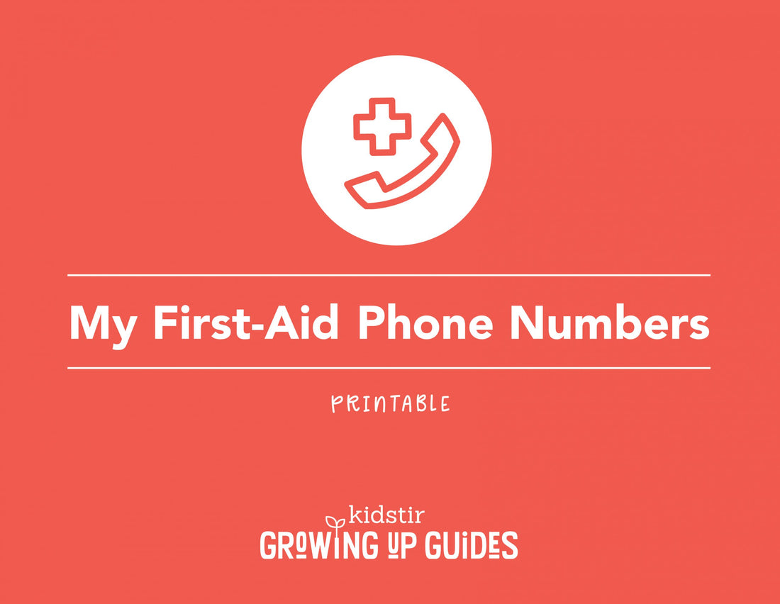 Printable Emergency Phone Numbers Label