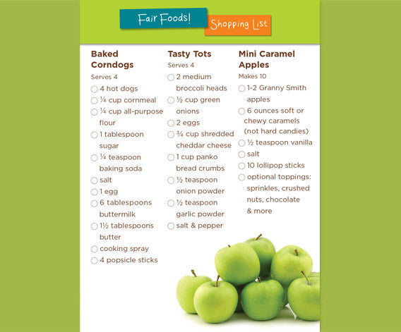 Fair Foods Shopping List