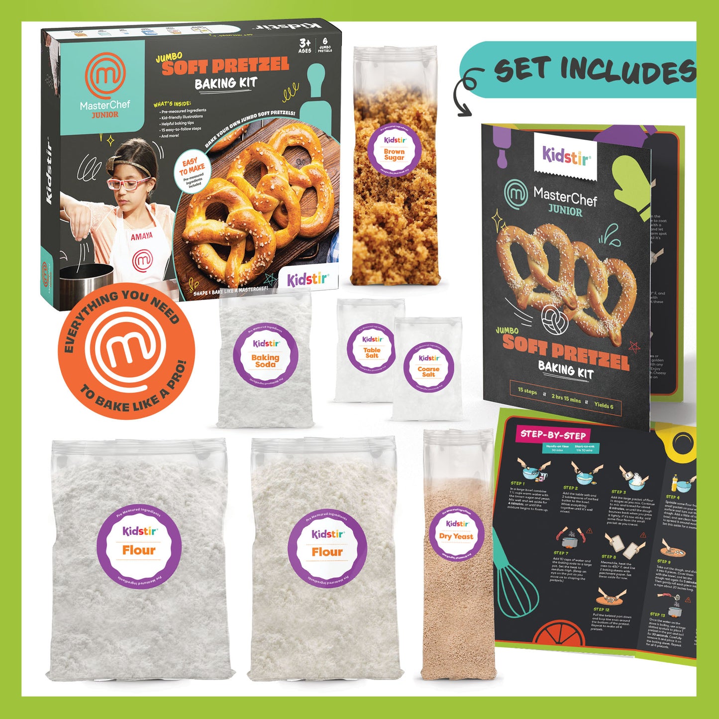 MasterChef Junior Jumbo Soft Pretzel Baking Kit
