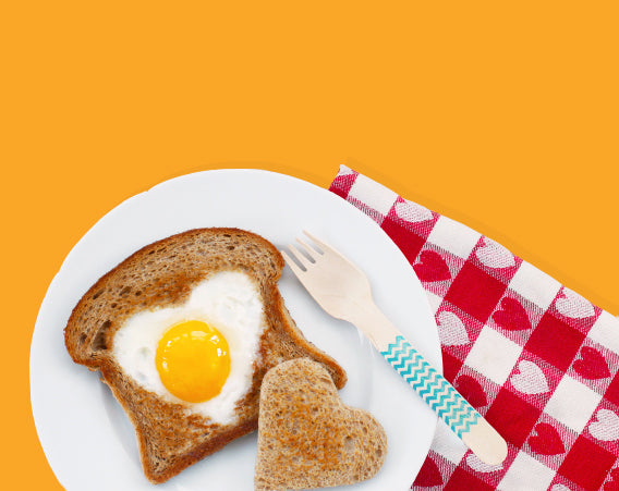 Heart-Shaped Egg-in-a-Hole Toast Recipe
