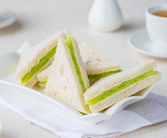 Tea Party Cucumber Finger Sandwiches for Kids