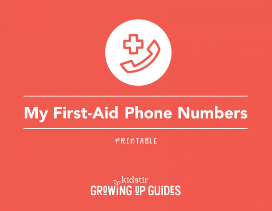 Printable Emergency Phone Numbers Label