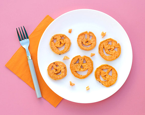 Sweet Potato Jack-o’-Lanterns