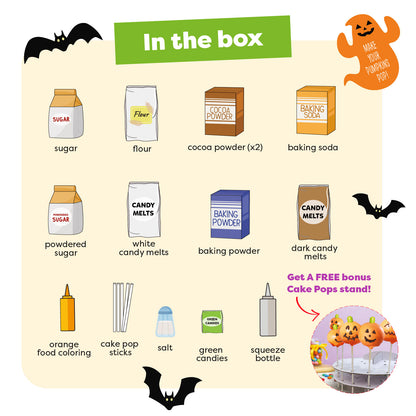 Halloween Jack-O’-Lantern Cake Pop Baking Kit