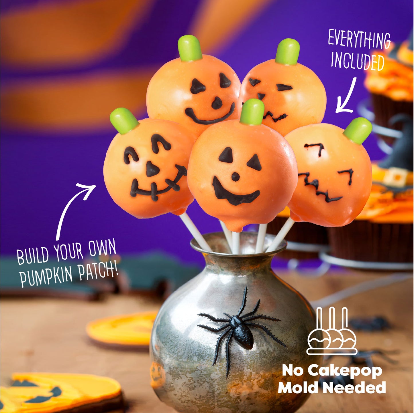 Halloween Jack-O’-Lantern Cake Pop Baking Kit