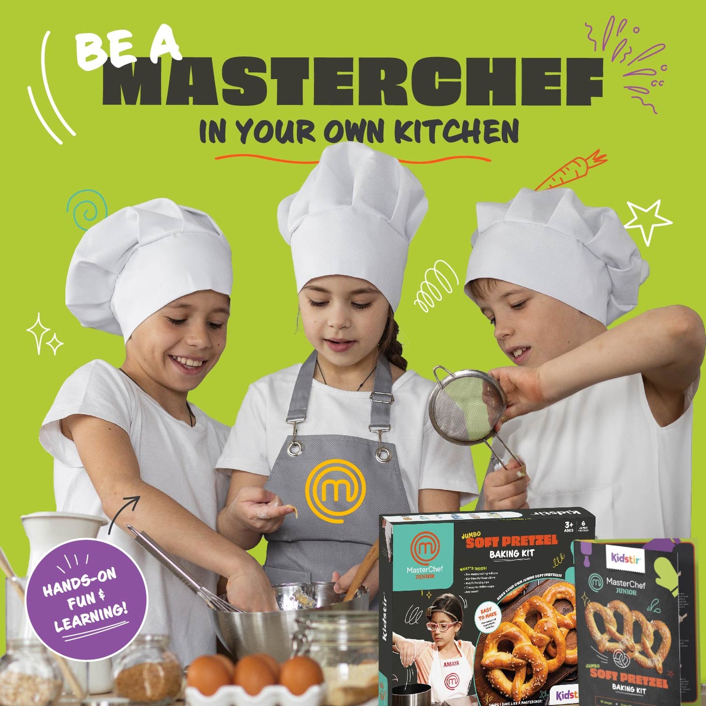 MasterChef Junior Jumbo Soft Pretzel Baking Kit