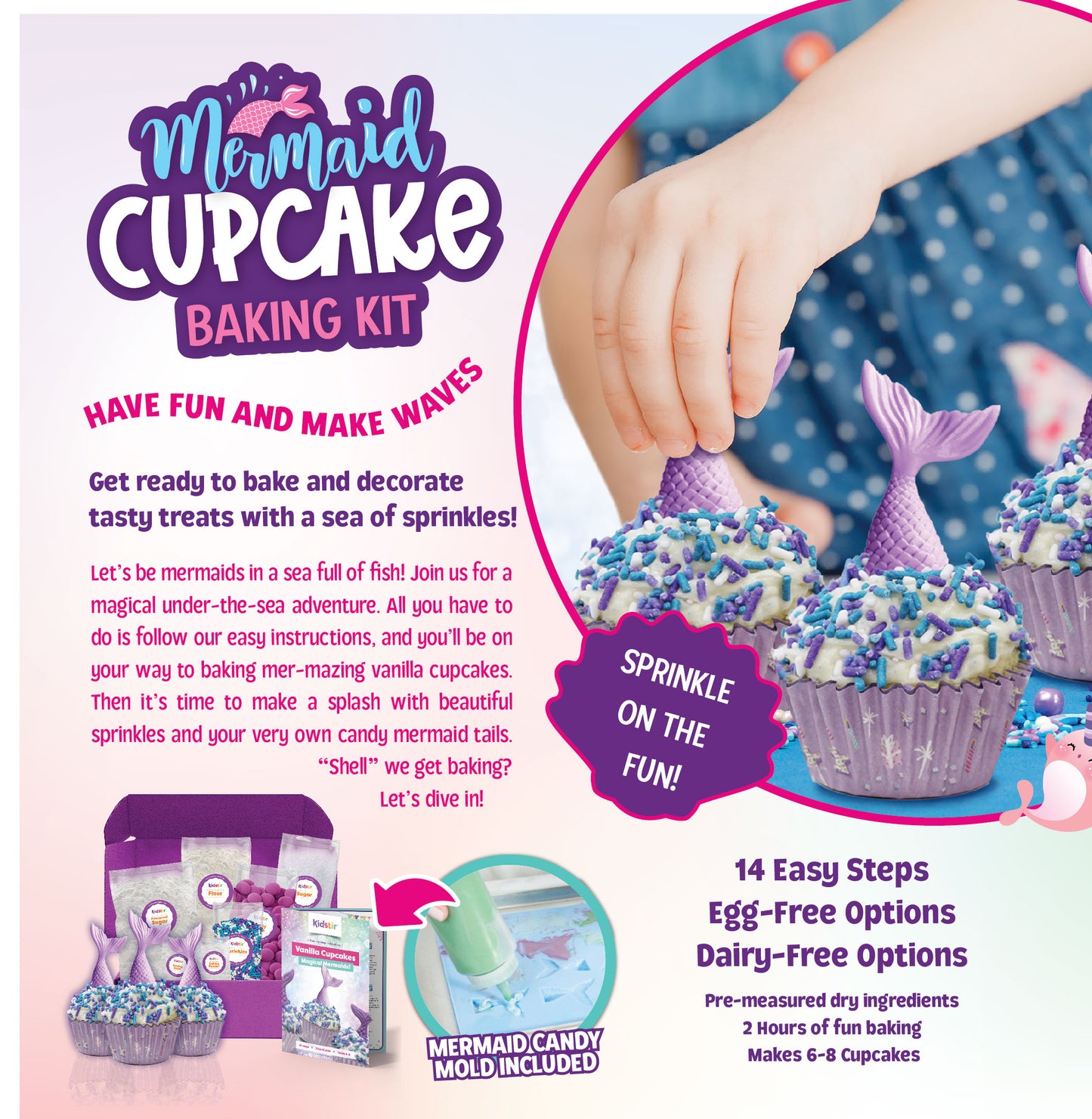 Mermaid Cupcake Baking Kit