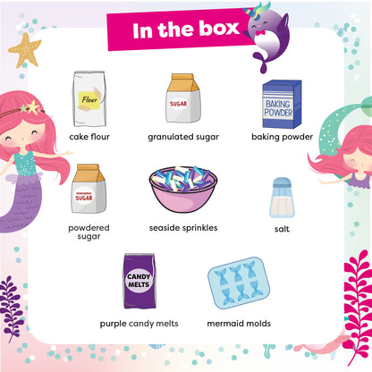 Mermaid Cupcake Baking Kit