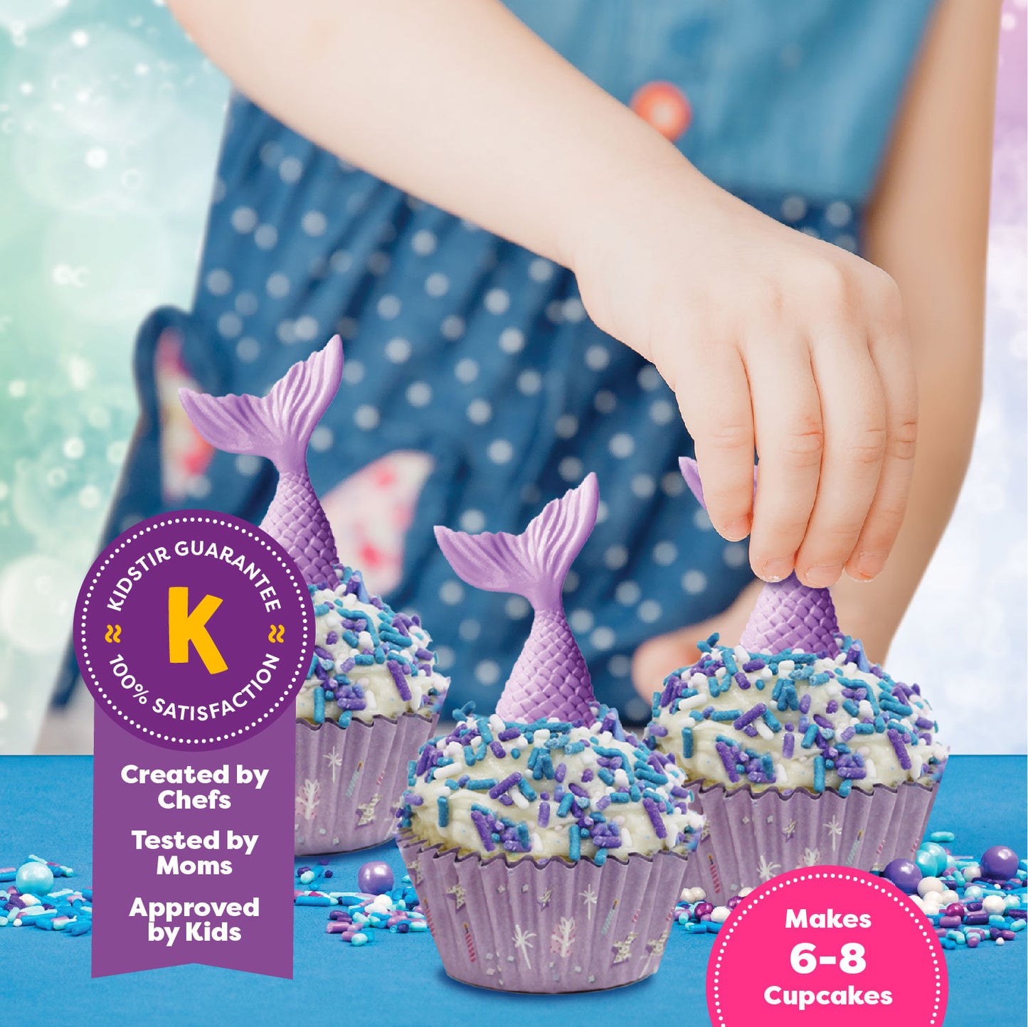 Mermaid Cupcake Baking Kit