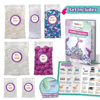 Mermaid Cupcake Baking Kit