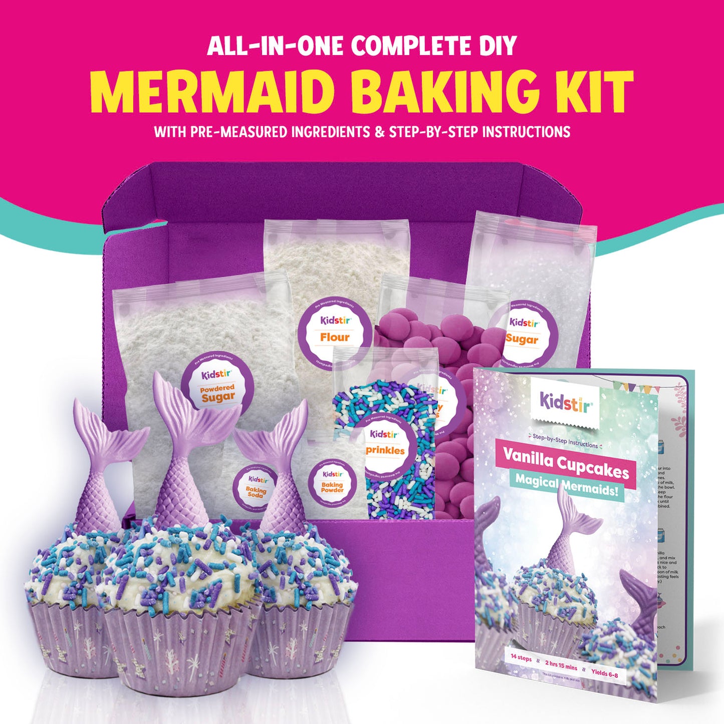 Mermaid Cupcake Baking Kit