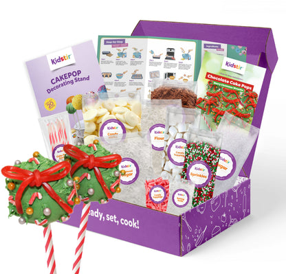 Chocolate Merry Christmas Wreath Cake Pops