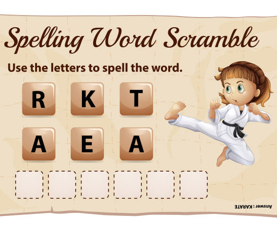 Jumping Word Jumbles